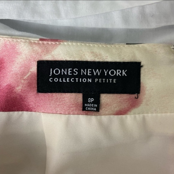 Jones New York Collection Petite High Waist Floral Silk Skirt Size 8P - Picture 8 of 9